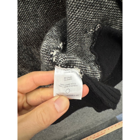 Pendleton Wool Zip Up Jacket Black White Geometric Navajo Style Size Medium - Picture 5 of 9